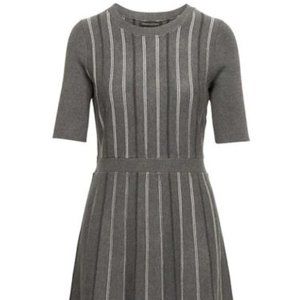 Banana Republic Stripe Fit-and-Flare Sweater Dress. NWTS!